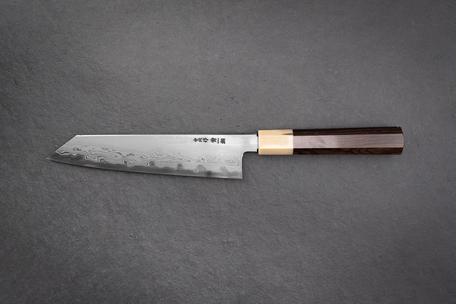 Satoshi Nakagawa x Naohito Myojin Aoichi Damascus Kiritsuke Gyuto 210mm from Nakagawa Hamono