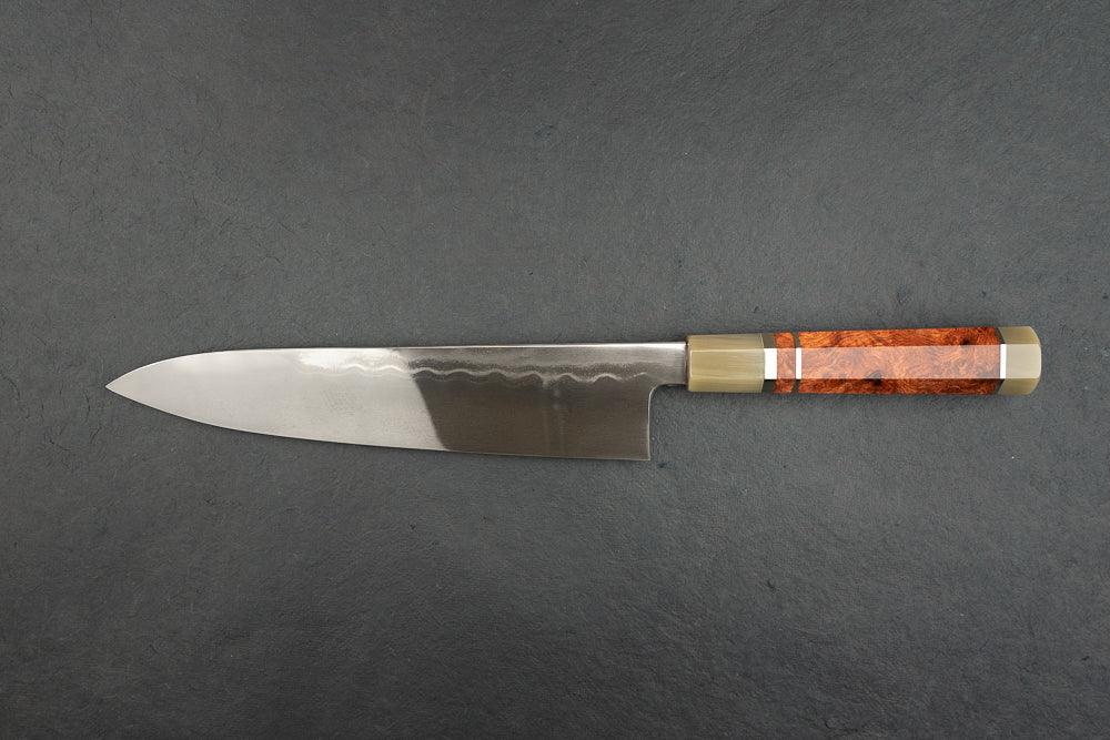 Satoshi Nakagawa Aoichi Jihada Honyaki Gyuto 240mm from Nakagawa Hamono