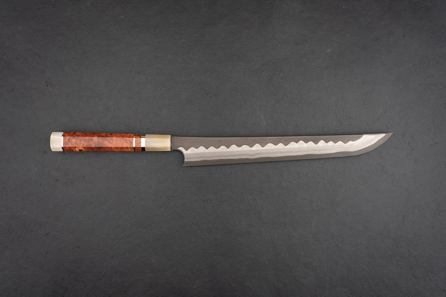 Nigara Aogami Troll Killer Damascus Sakimaru Yanagiba 300mm from Nigara Hamono