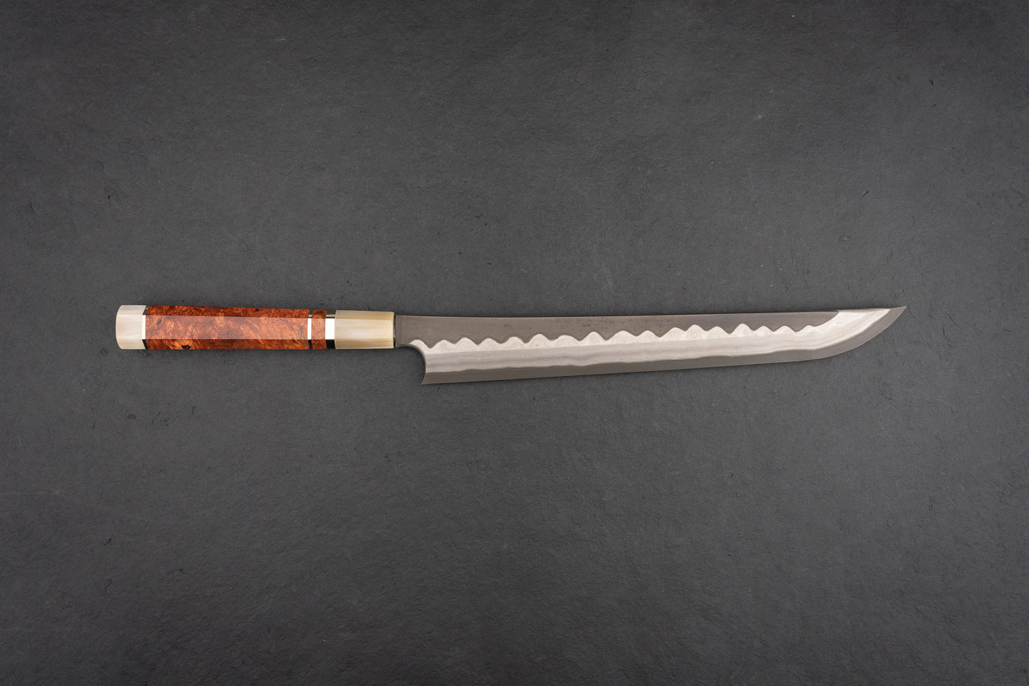 Nigara Aogami Troll Killer Damascus Sakimaru Yanagiba 300mm from Nigara Hamono