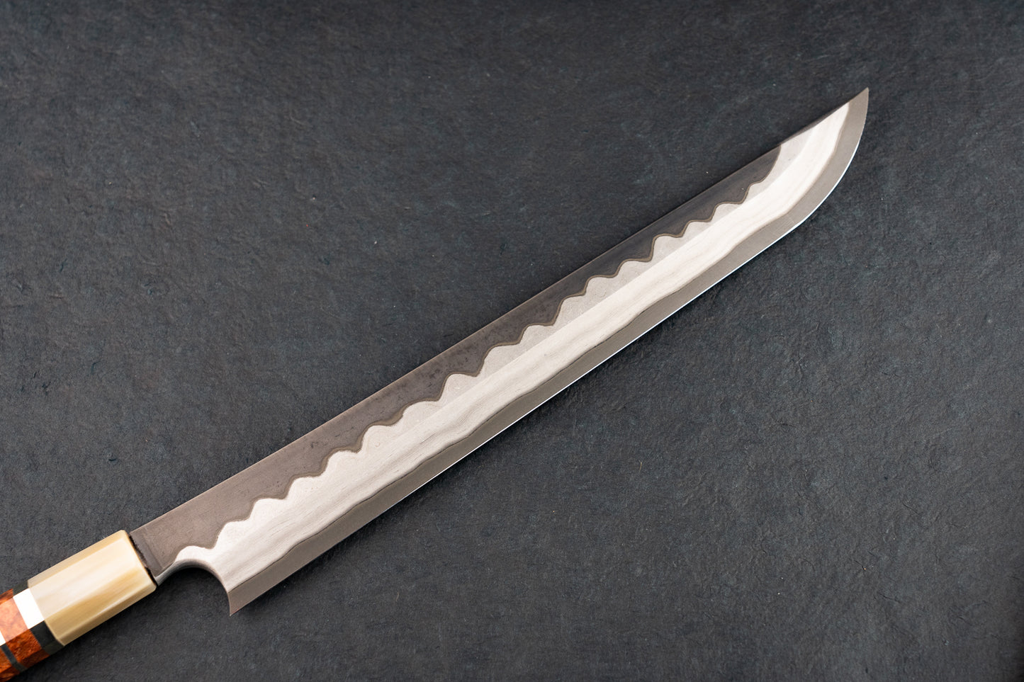 Nigara Aogami Troll Killer Damascus Sakimaru Yanagiba 300mm from Nigara Hamono