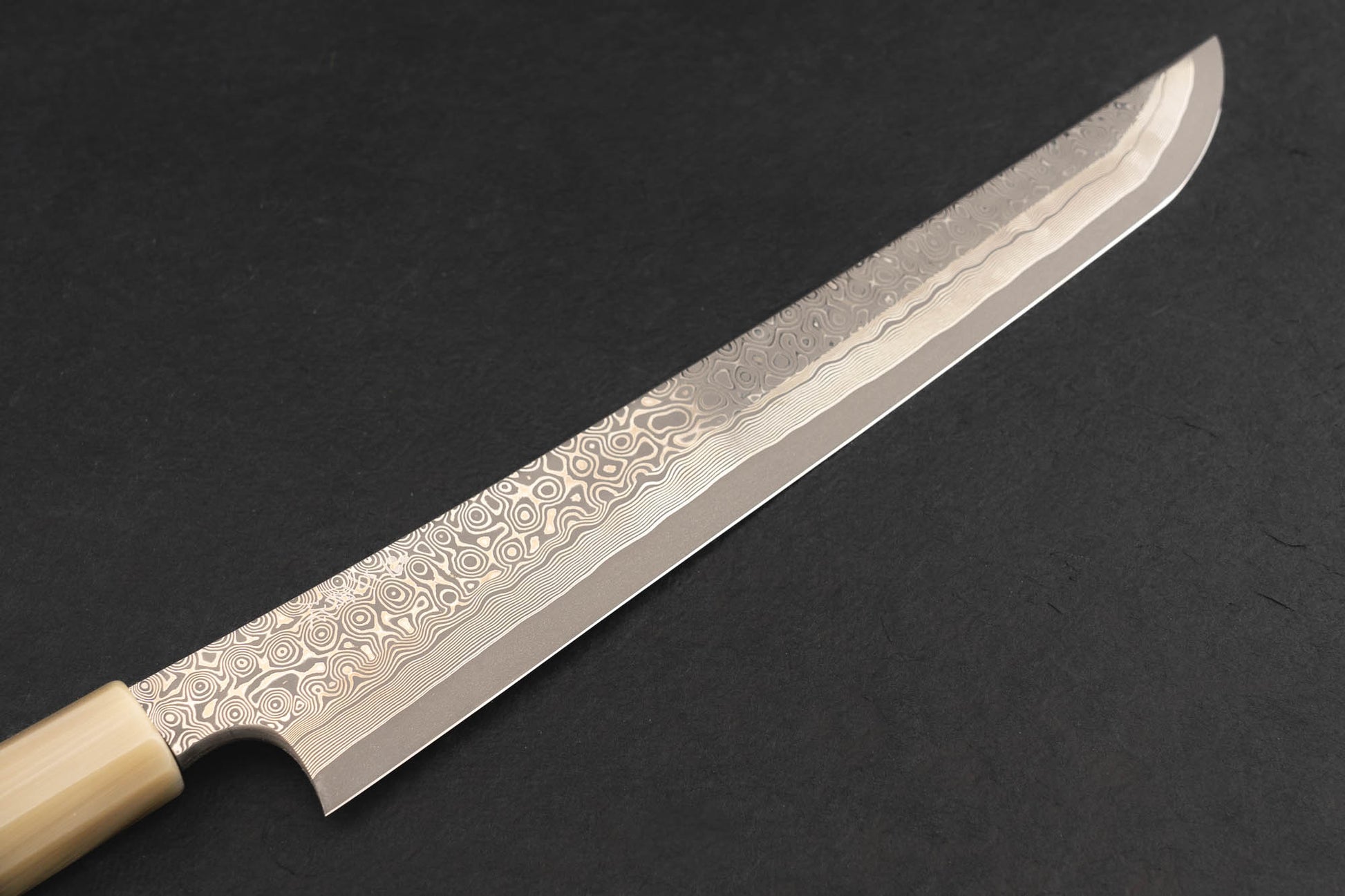 Nigara Ginsan Kurozome Damascus Sakimaru Yanagiba 270mm from Nigara Hamono