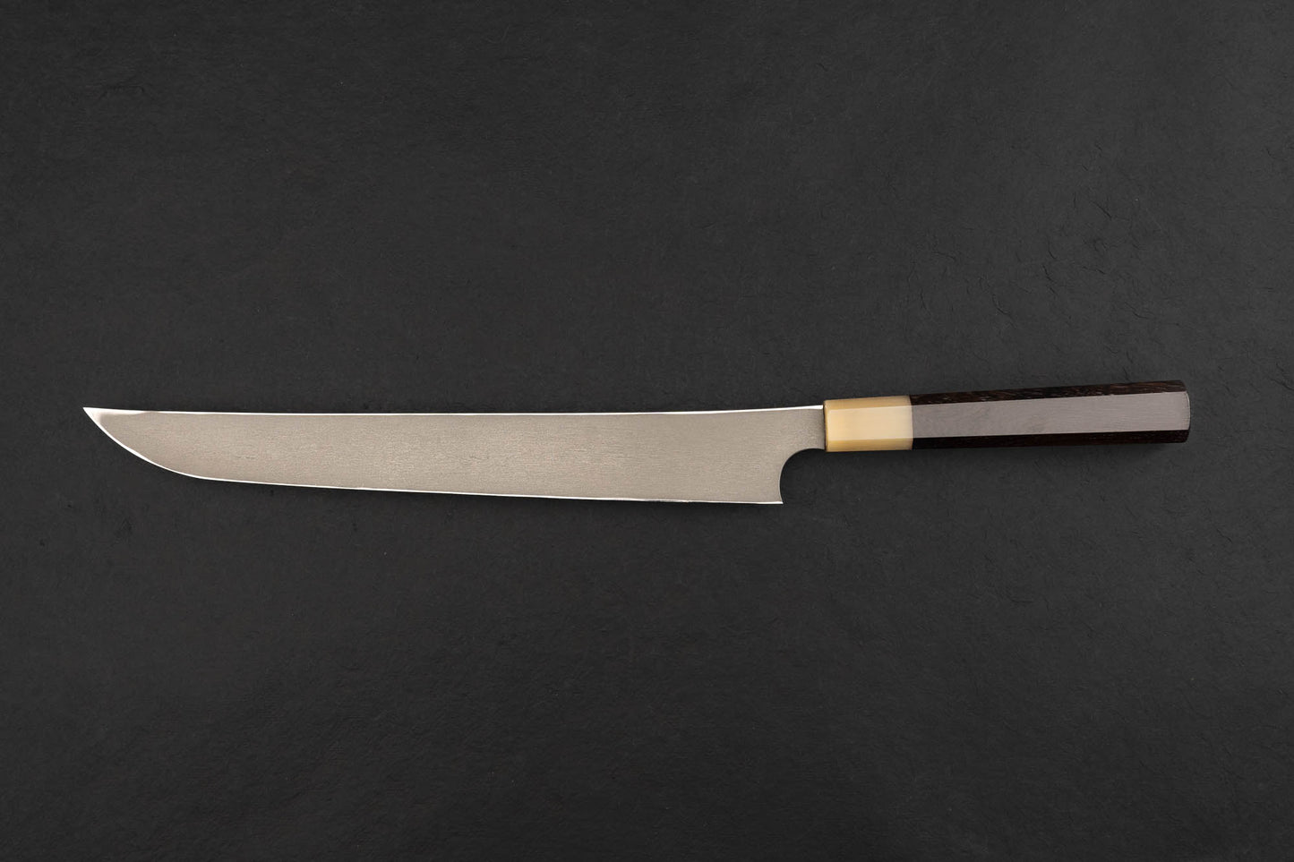 Nigara Ginsan Kurozome Damascus Sakimaru Yanagiba 300mm from Nigara Hamono