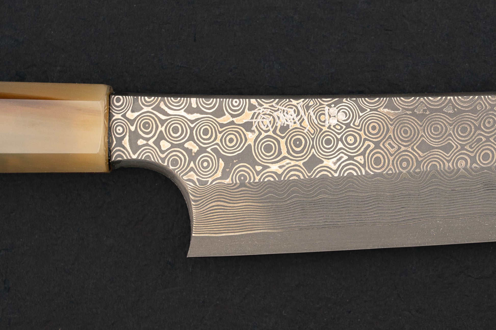 Nigara Ginsan Kurozome Damascus Sakimaru Yanagiba 300mm from Nigara Hamono
