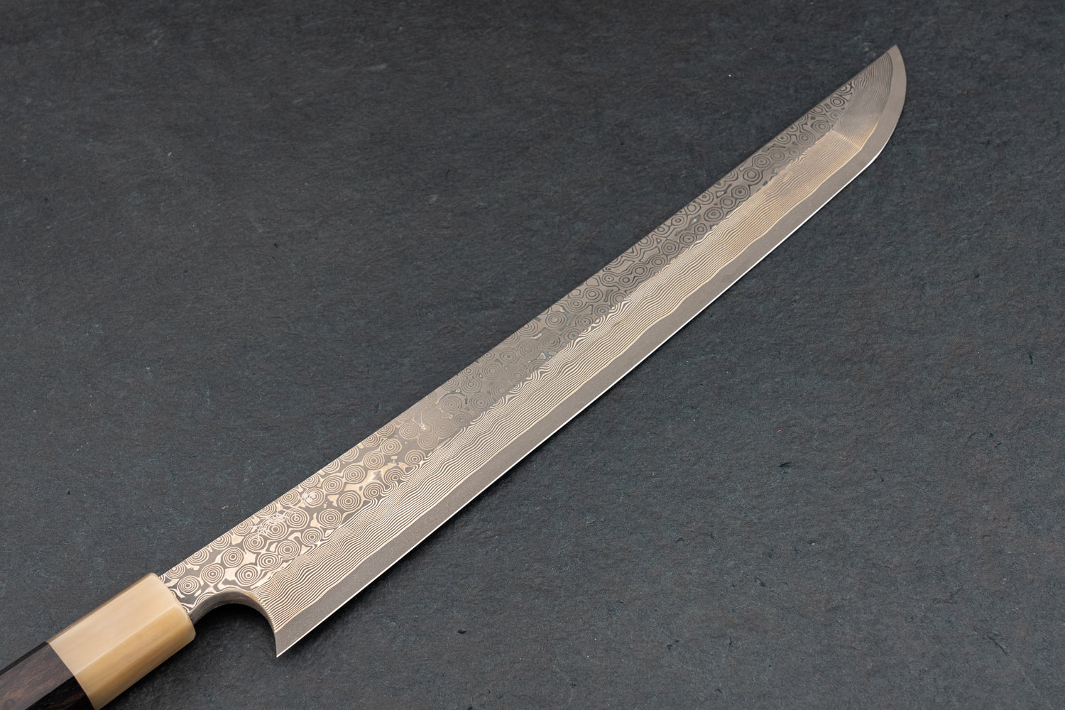 Nigara Ginsan Kurozome Damascus Sakimaru Yanagiba 330mm from Nigara Hamono