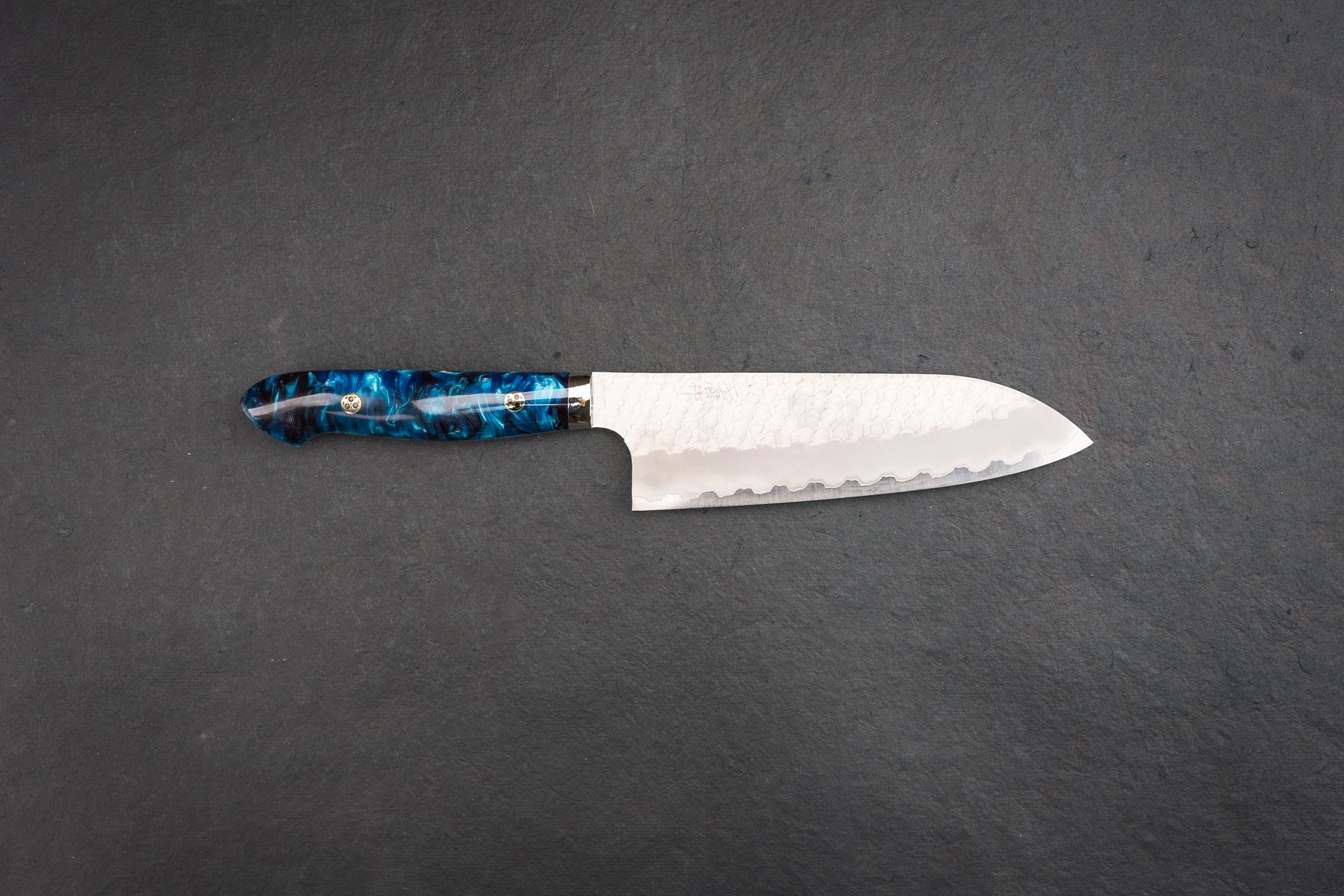 Nigara SG2 Migaki Tsuchime Western Santoku 180mm from Nigara Hamono