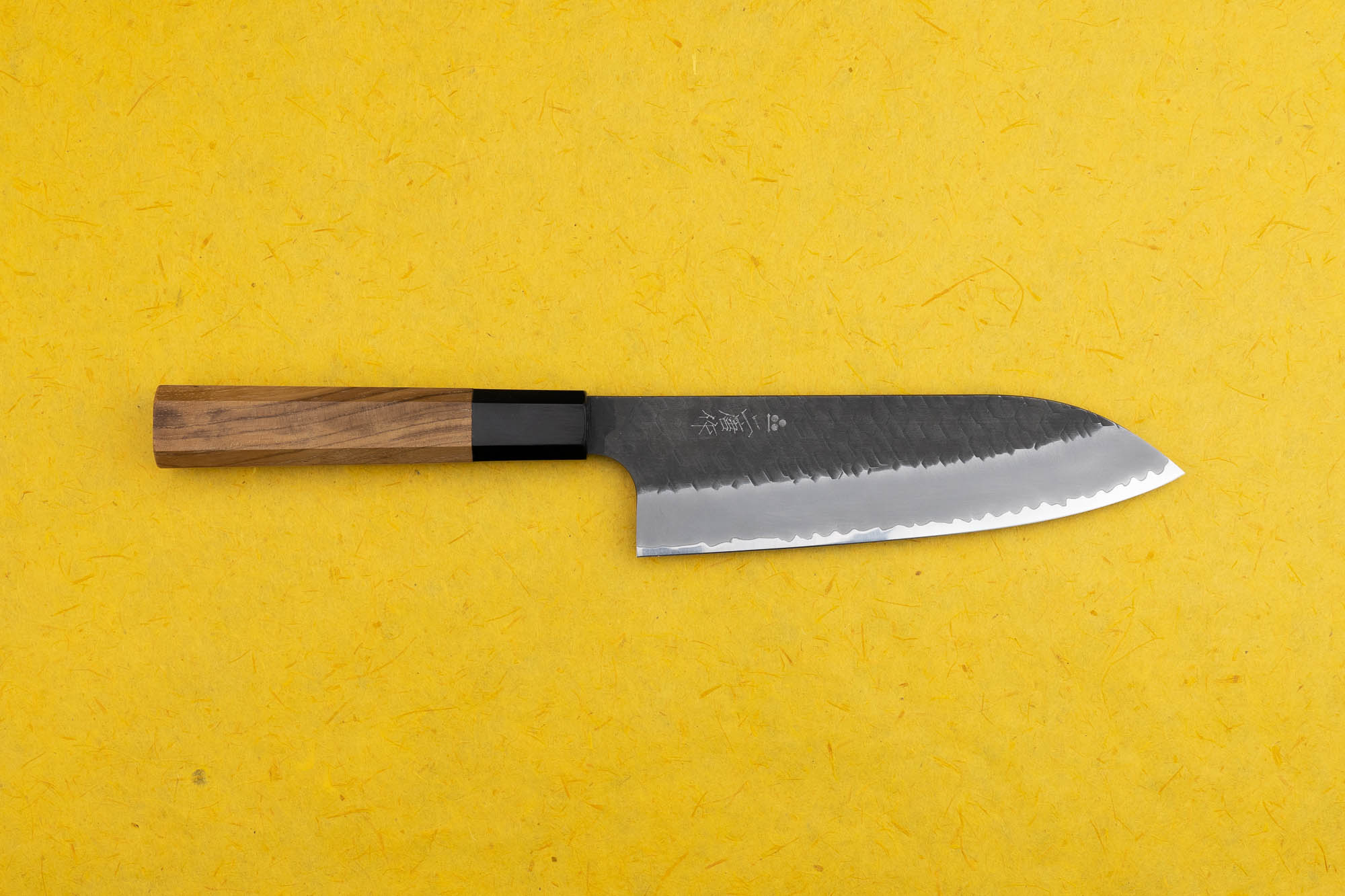Nigara SG2 Kurouchi Tsuchime Santoku 180mm from Nigara Hamono