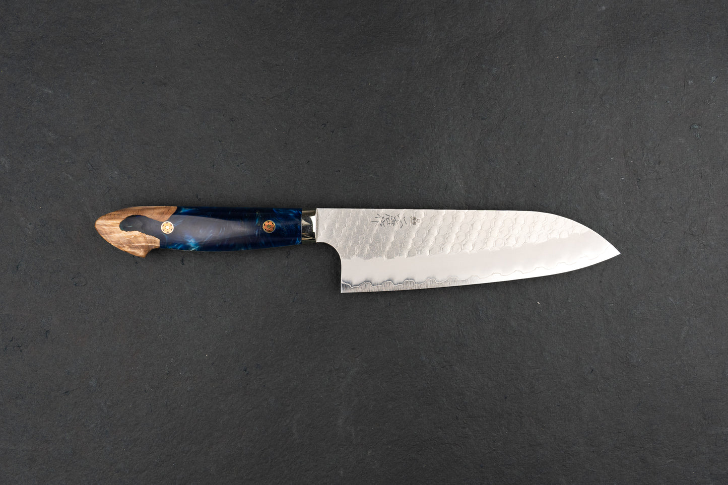 Nigara SG2 Migaki Tsuchime Western Santoku 180mm from Nigara Hamono