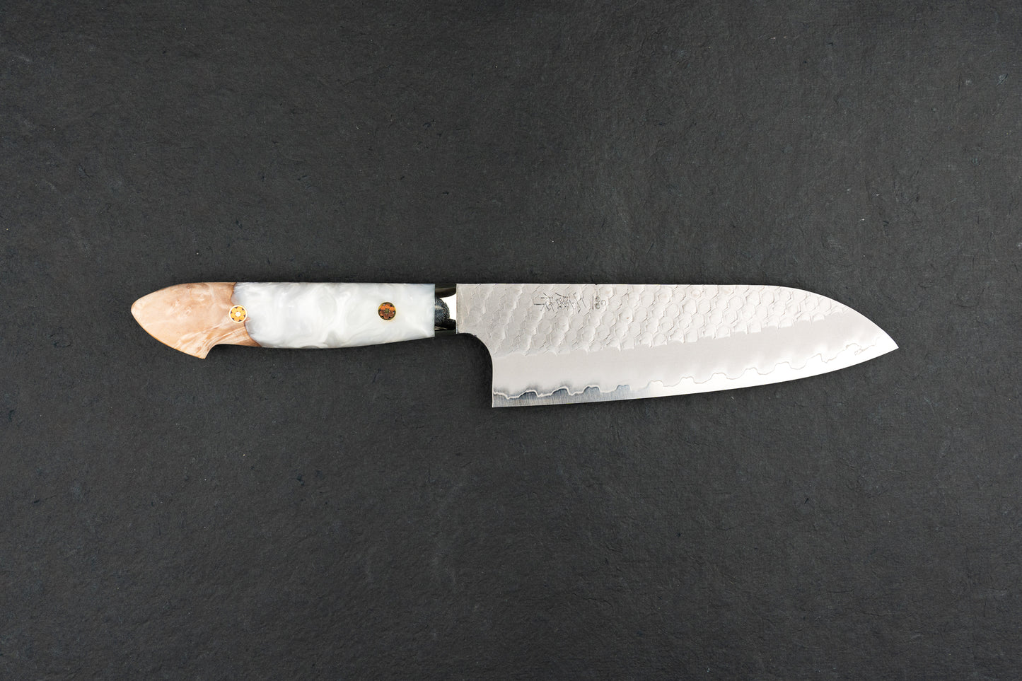 Nigara SG2 Migaki Tsuchime Western Santoku 180mm from Nigara Hamono