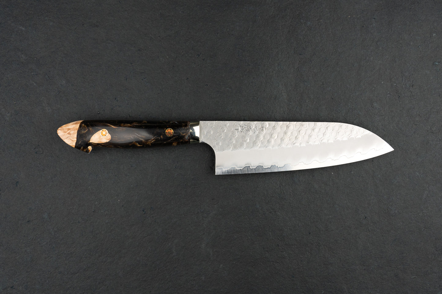 Nigara SG2 Migaki Tsuchime Western Santoku 180mm from Nigara Hamono