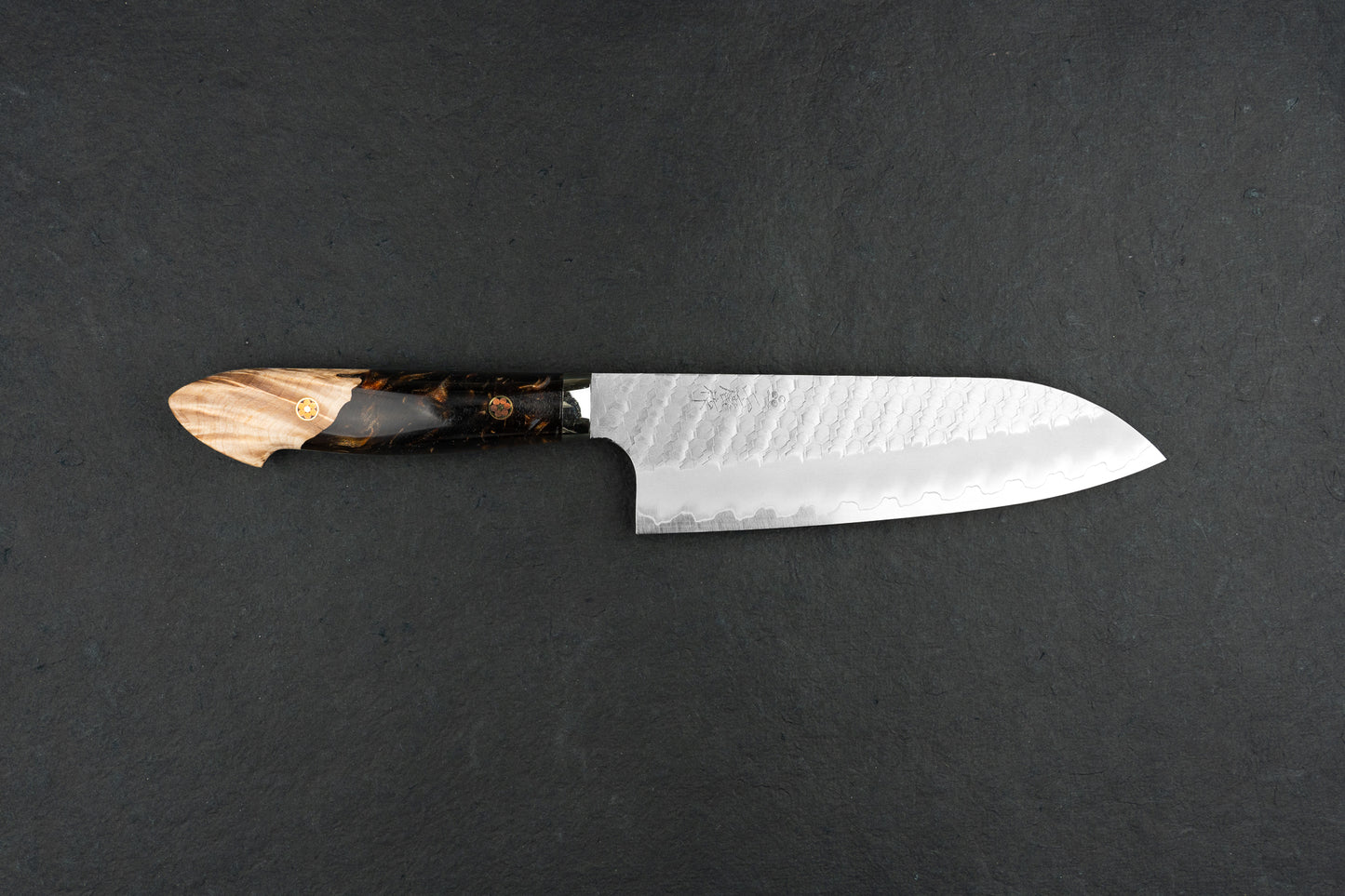 Nigara SG2 Migaki Tsuchime Western Santoku 180mm from Nigara Hamono