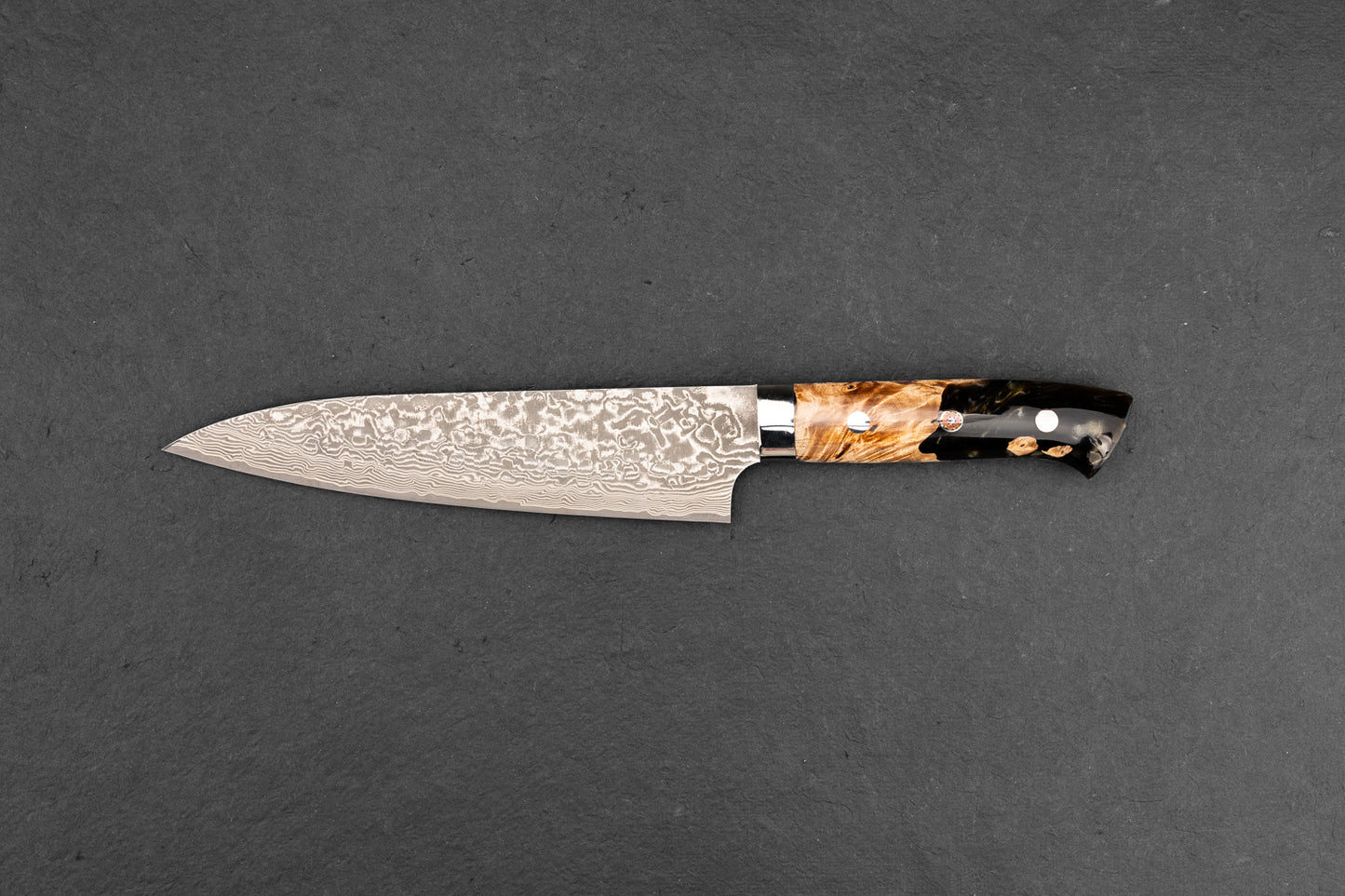 Takeshi Saji R2 Black Damascus Western Gyuto 180mm from Takeshi Saji