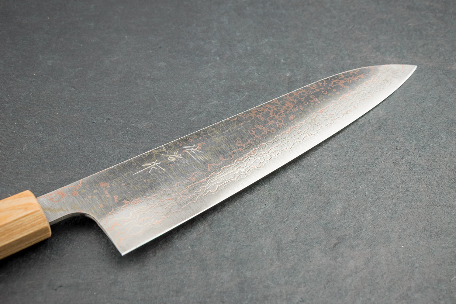Takeshi Saji VG10W Rainbow Damascus Wa Gyuto 210mm from Takeshi Saji