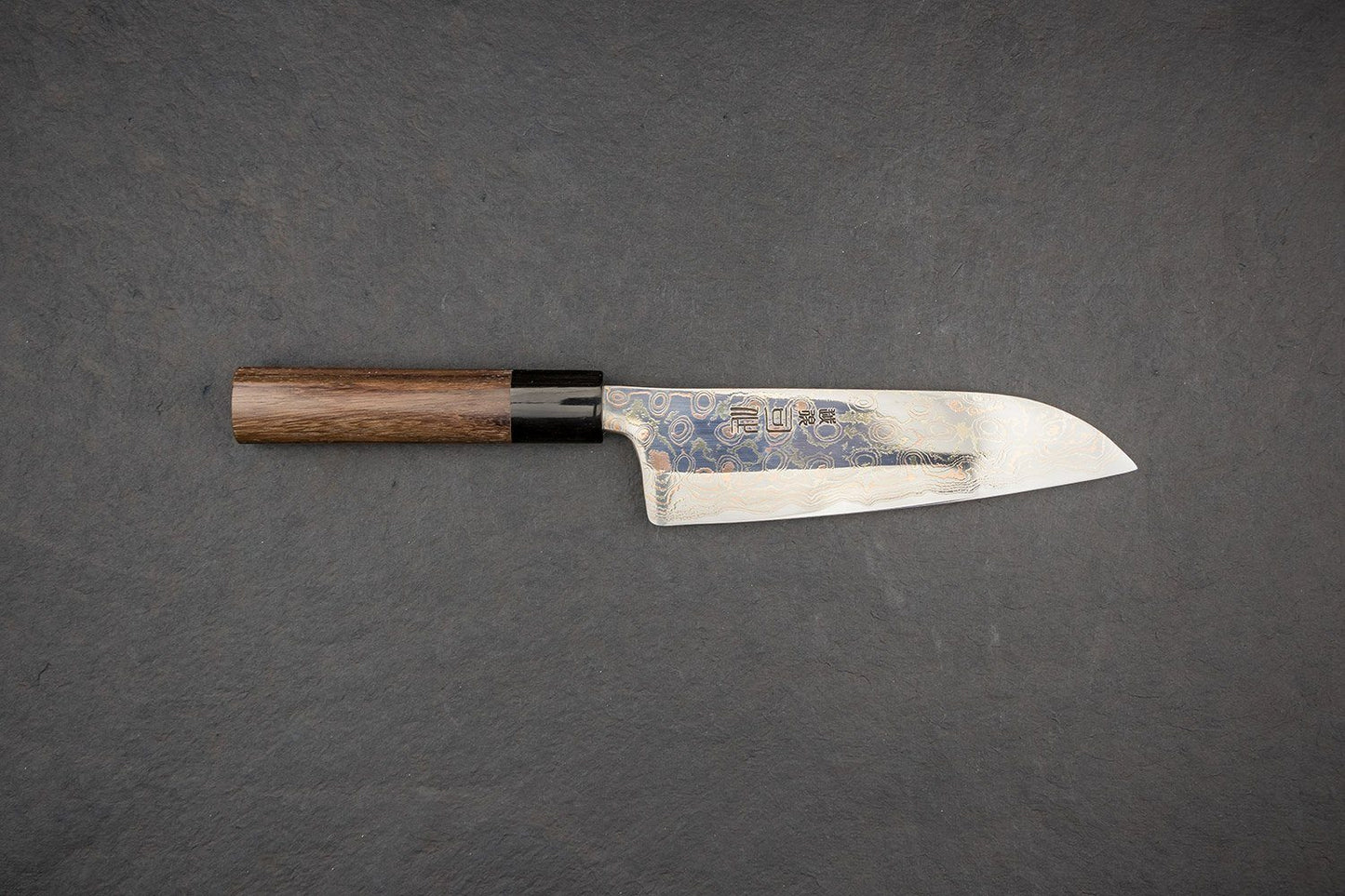 Tsukasa Hinoura VS2 Colour Damascus Santoku 165mm from Tsukasa Hinoura