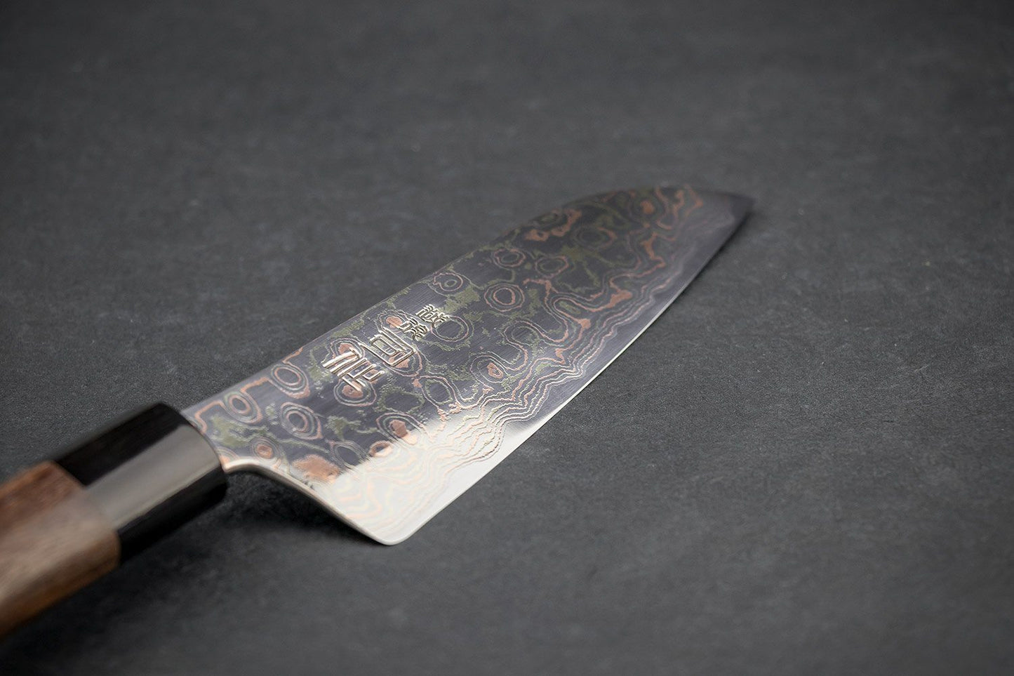 Tsukasa Hinoura VS2 Colour Damascus Santoku 165mm from Tsukasa Hinoura