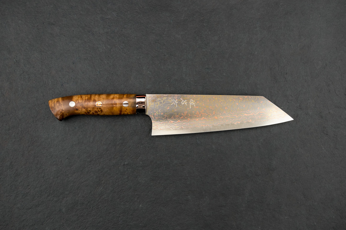Takeshi Saji VG10W Rainbow Damascus Western Bunka 180mm from Takeshi Saji