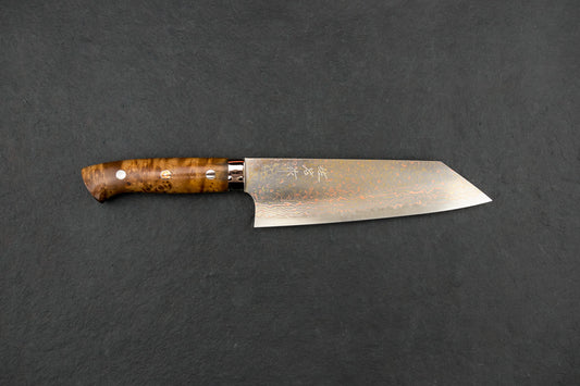 Takeshi Saji VG10W Rainbow Damascus Western Bunka 180mm from Takeshi Saji