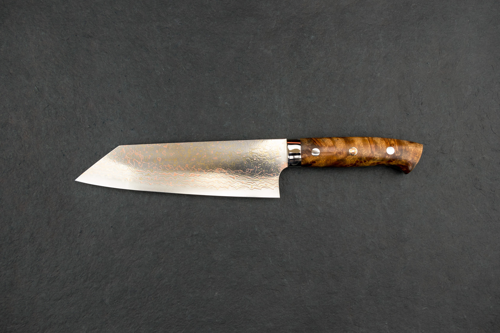 Takeshi Saji VG10W Rainbow Damascus Western Bunka 180mm from Takeshi Saji