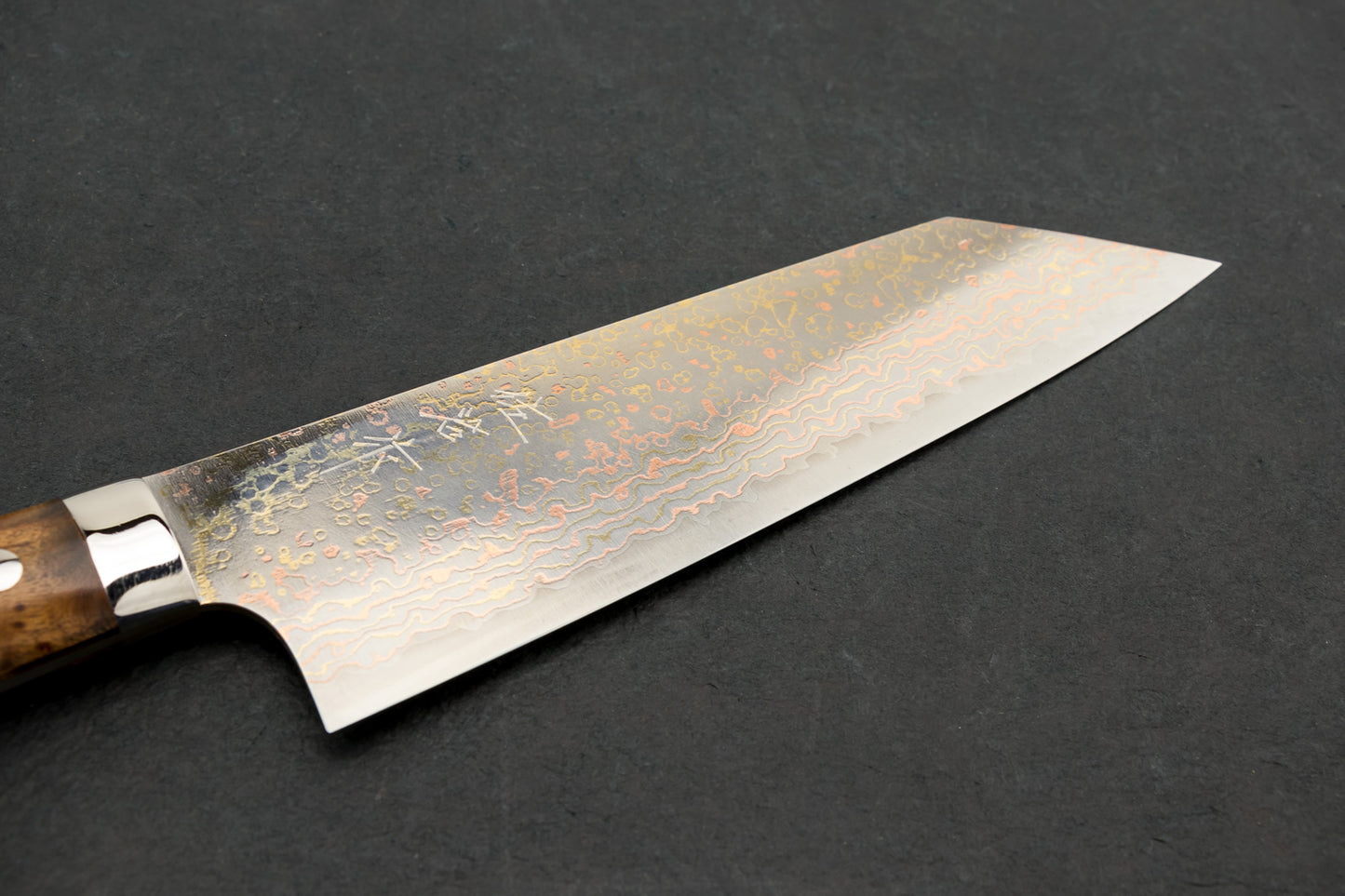 Takeshi Saji VG10W Rainbow Damascus Western Bunka 180mm from Takeshi Saji