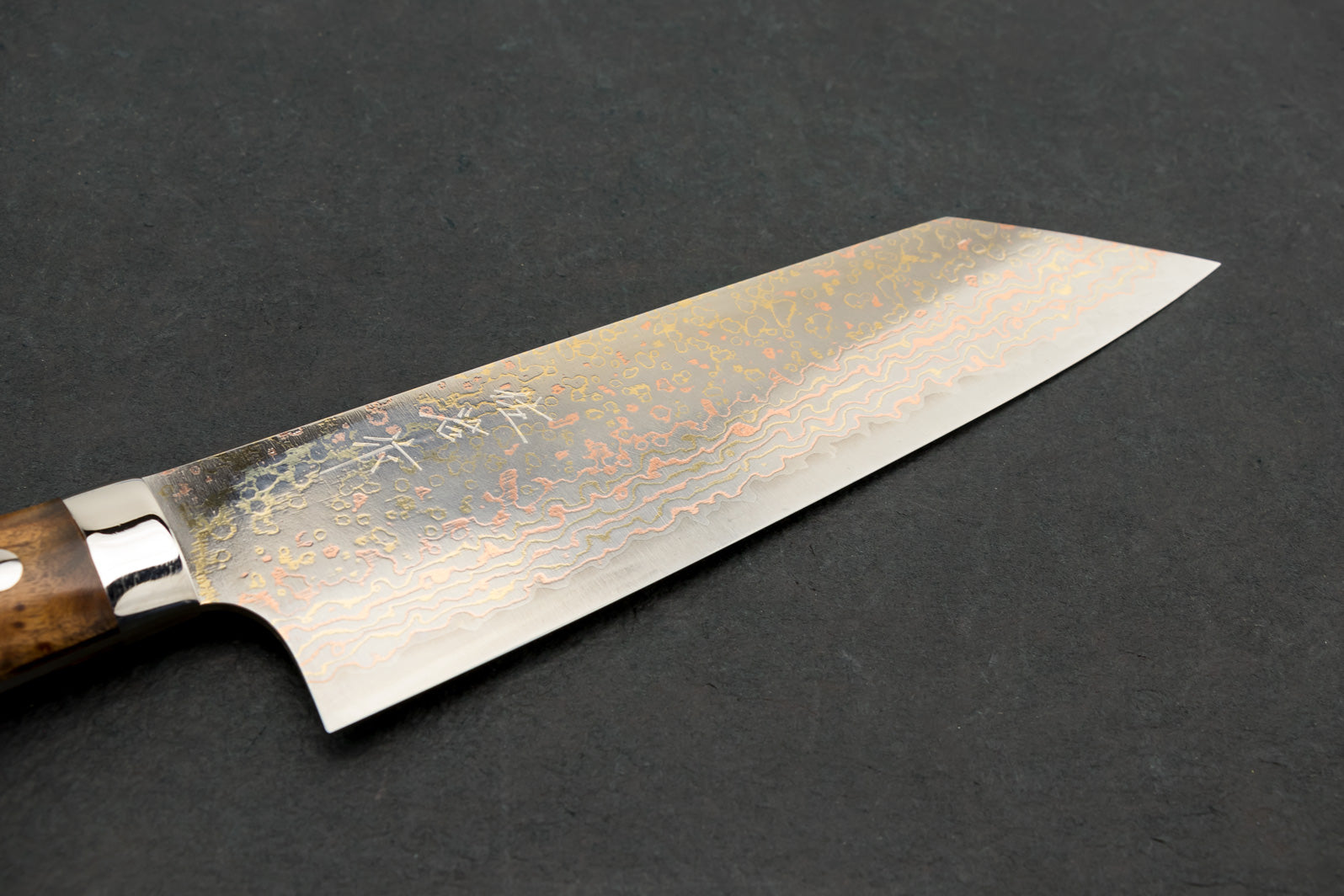 Takeshi Saji VG10W Rainbow Damascus Western Bunka 180mm from Takeshi Saji