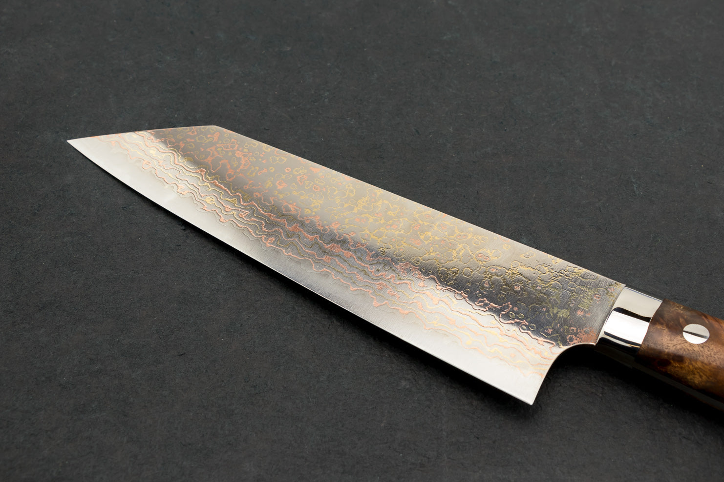 Takeshi Saji VG10W Rainbow Damascus Western Bunka 180mm from Takeshi Saji