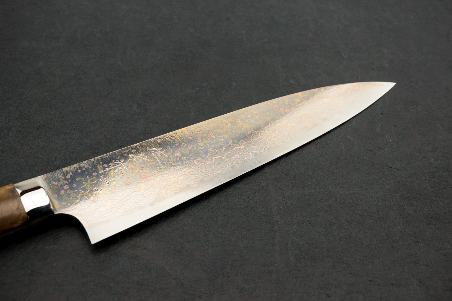 Takeshi Saji VG10W Rainbow Damascus Western Gyuto 210mm from Takeshi Saji