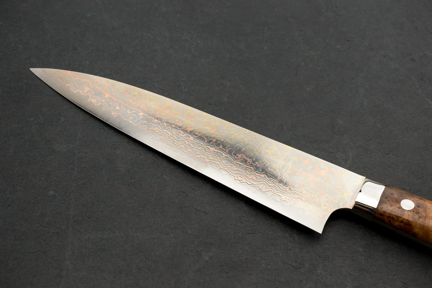 Takeshi Saji VG10W Rainbow Damascus Western Gyuto 240mm from Takeshi Saji