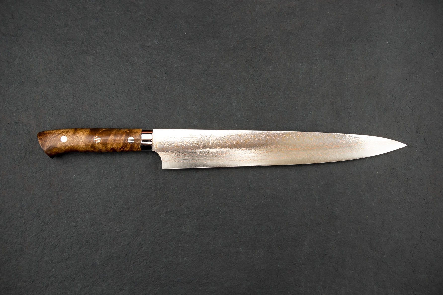 Takeshi Saji VG10W Rainbow Damascus Western Sujihiki 270mm from Takeshi Saji