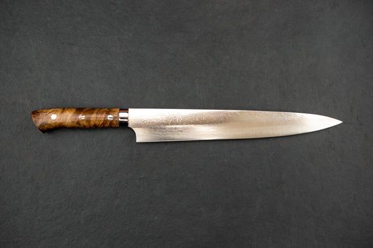 Takeshi Saji VG10W Rainbow Damascus Western Sujihiki 270mm from Takeshi Saji