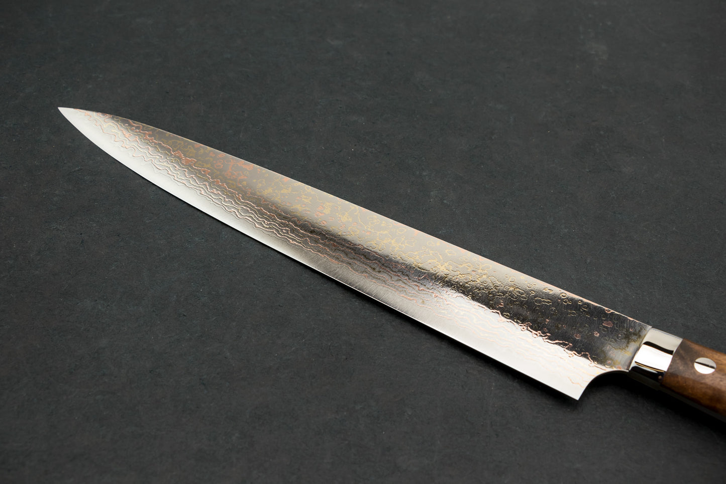 Takeshi Saji VG10W Rainbow Damascus Western Sujihiki 270mm from Takeshi Saji