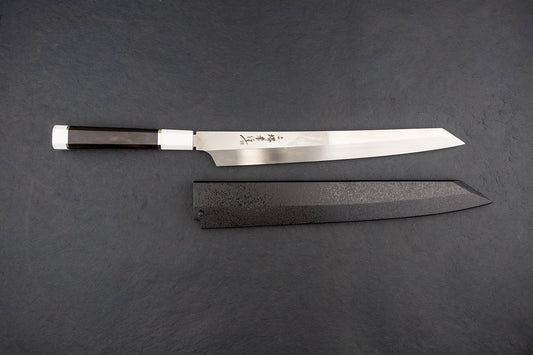 Sakai Takayuki Ginryu Honyaki Kengata Yanagiba 300mm from Sakai Takayuki