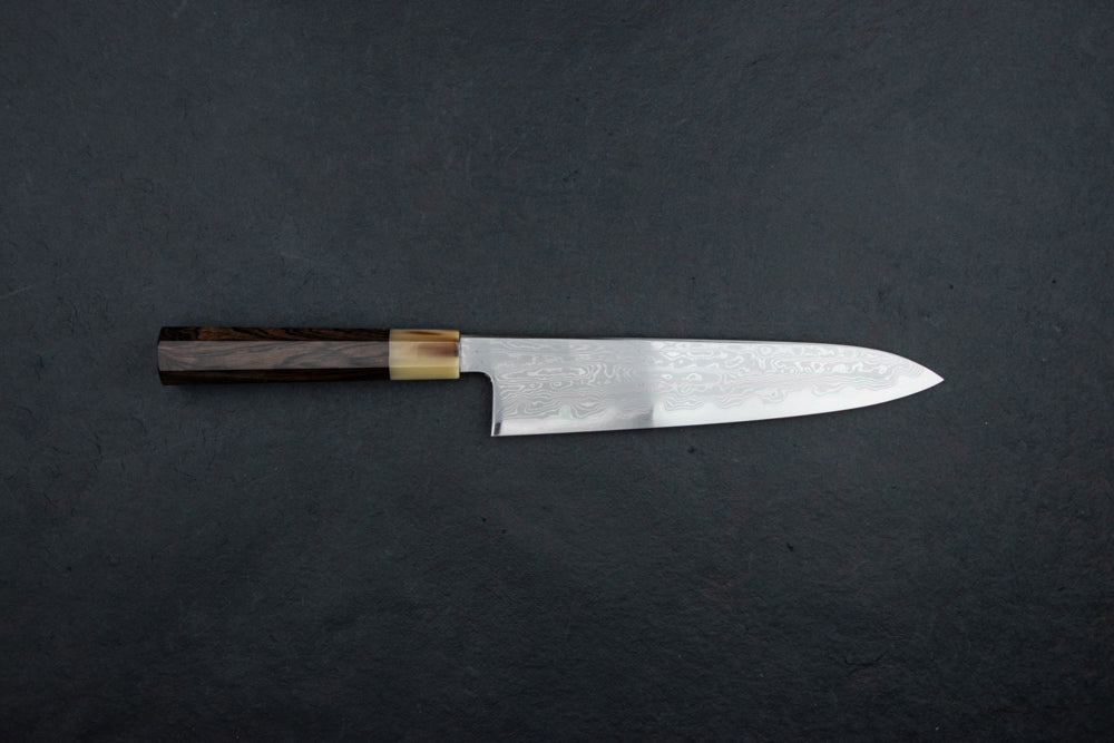 Satoshi Nakagawa x Naohito Myojin Aoichi Damascus Gyuto 240mm from Nakagawa Hamono