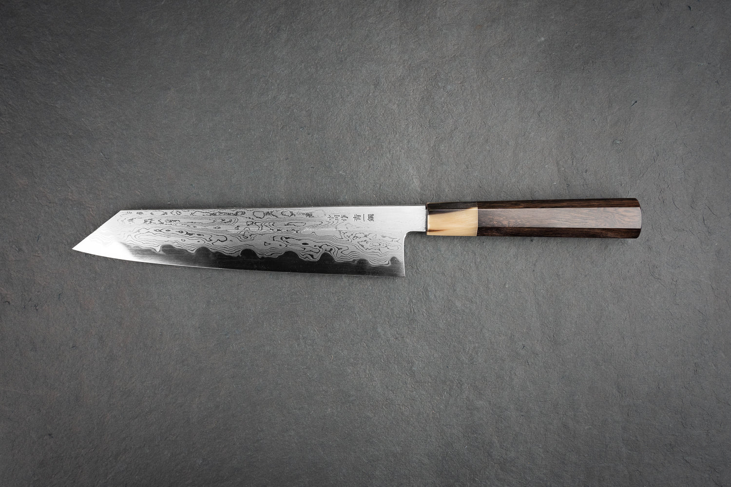 Satoshi Nakagawa x Naohito Myojin Aoichi Damascus Kiritsuke Gyuto 240mm from Nakagawa Hamono