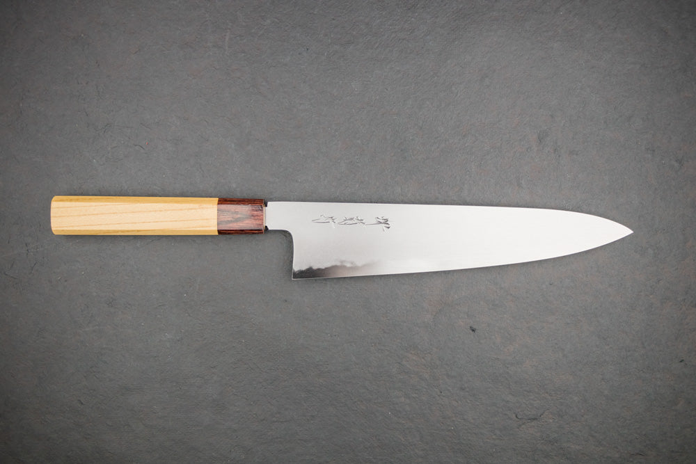 Sakai Kikumori Yoshikazu Tanaka Shironiko Kasumi Gyuto 240mm from Sakai Kikumori