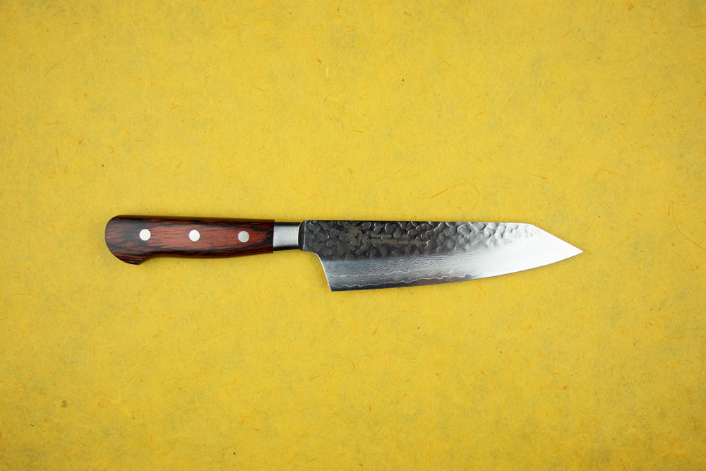 Sakai Takayuki VG10 33 Layer Damascus Western Handle Kengata Santoku 160mm from Sakai Takayuki