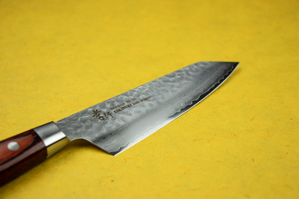 Sakai Takayuki VG10 33 Layer Damascus Western Handle Kengata Santoku 160mm from Sakai Takayuki