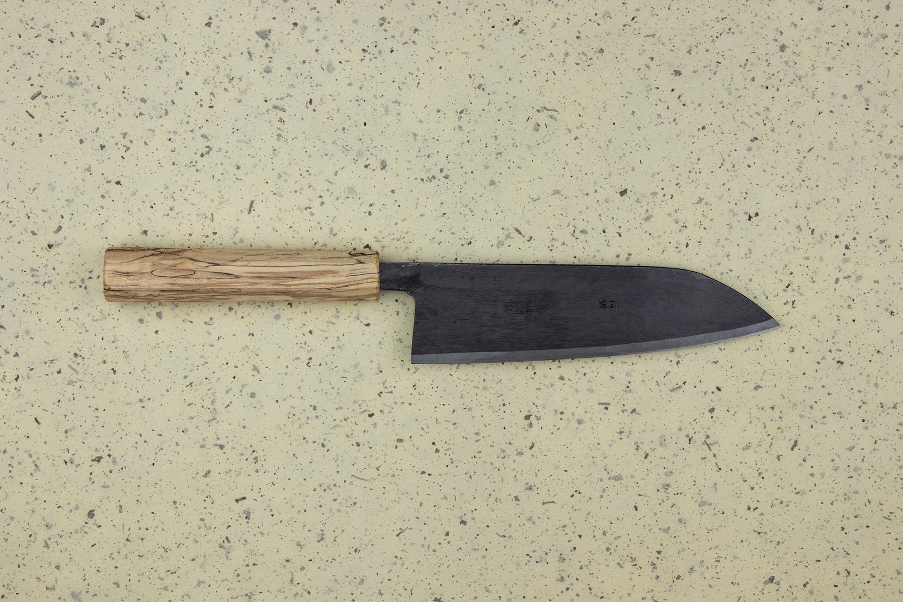 Suzuki Uchi Hamono Shirogami Kurouchi Single Bevel Santoku 165mm from Suzuki Uchi Hamono