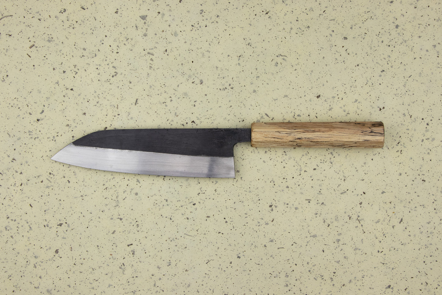 Suzuki Uchi Hamono Shirogami Kurouchi Single Bevel Santoku 165mm from Suzuki Uchi Hamono