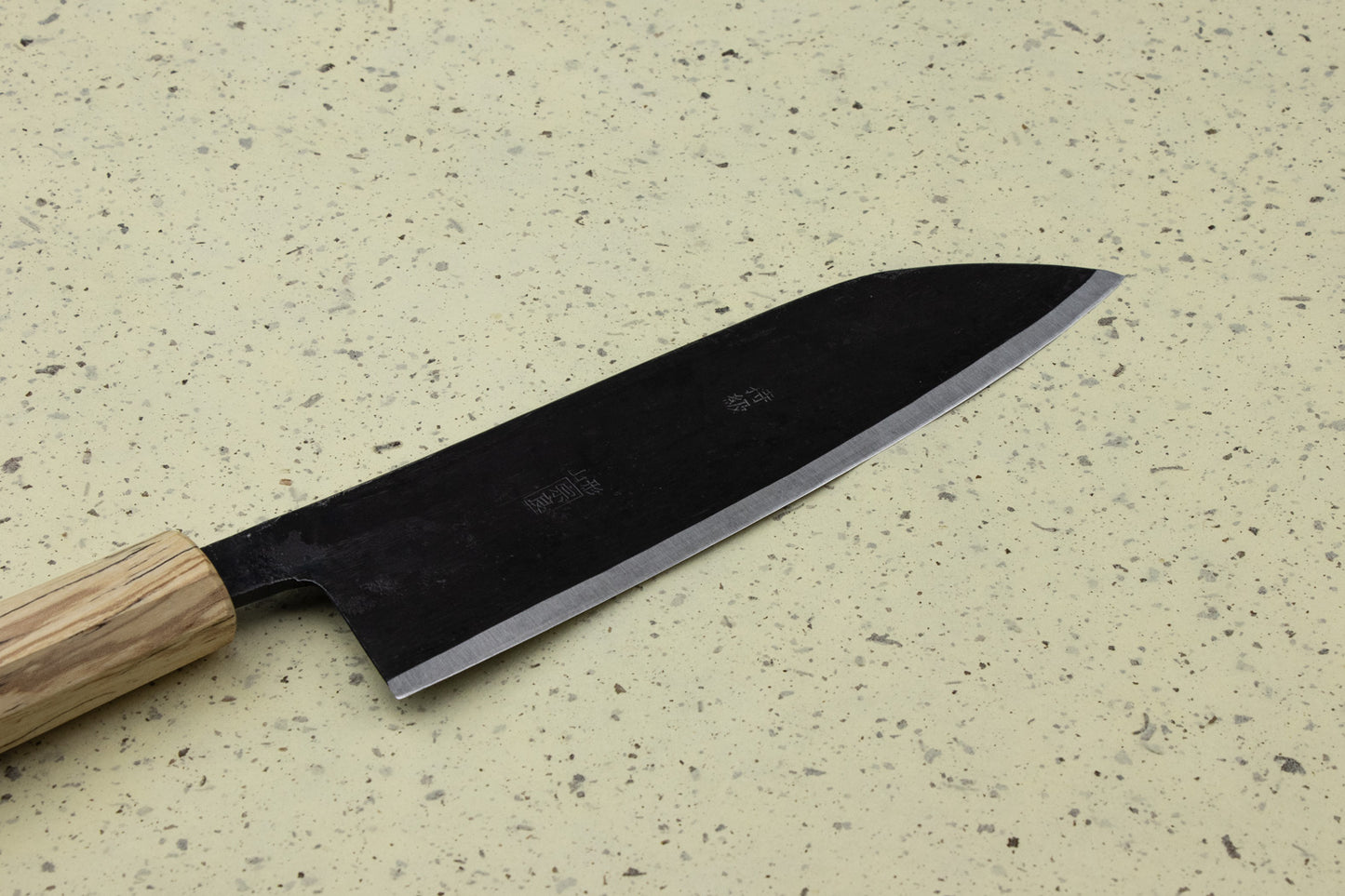Suzuki Uchi Hamono Shirogami Kurouchi Single Bevel Santoku 165mm from Suzuki Uchi Hamono