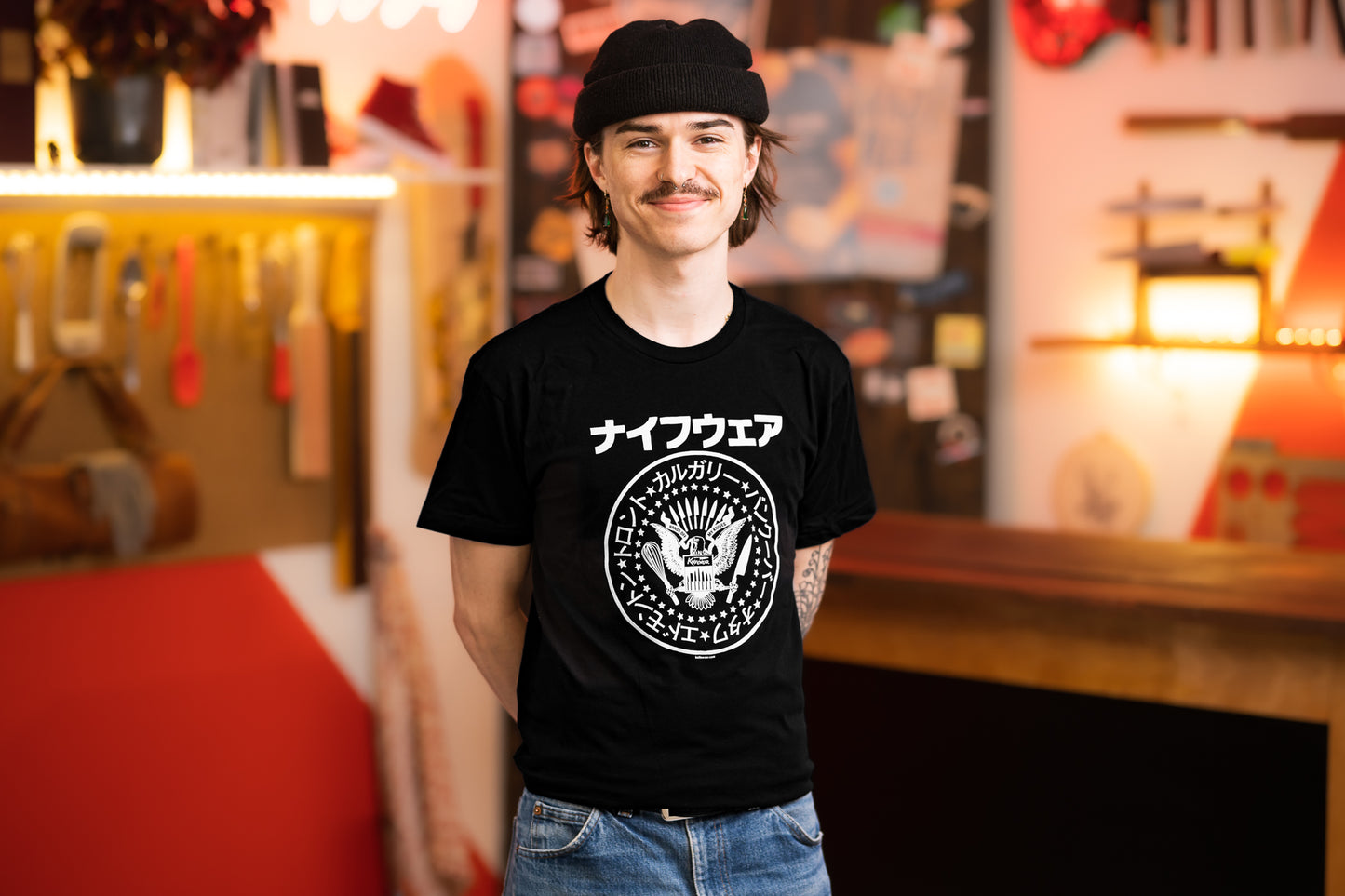 Knifewear Ramones Katakana T-Shirt from Knifewear Merch