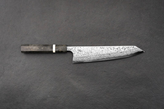 Yoshihiro Yauji Aogami Suminagashi Single Bevel Kiritsuke Gyuto 210mm from Yauji