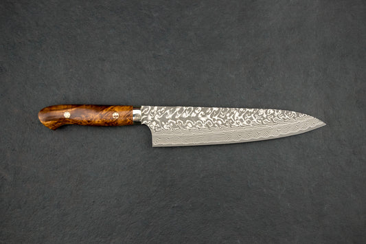 Yoshimi Kato SG2 Black Damascus Western Gyuto 210mm from Yoshimi Kato