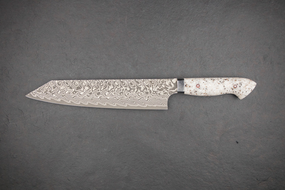 Yoshimi Kato SG2 Black Damascus Western Kiritsuke 210mm from Yoshimi Kato